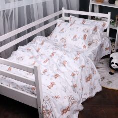 Акція на Комплект постільної білизни MirSon King Size 220x240 см 010 Teddy ballons Фланель від Rozetka