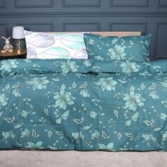 Акція на Комплект постільної білизни MirSon Сімейний 2 х 160x220 см 17-0718 Emerald Foliage Ranforce Elite від Rozetka