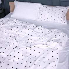 Акція на Комплект постільної білизни MirSon King Size 220х240 см 22-1390 Hearts and Dreams Сатин від Rozetka