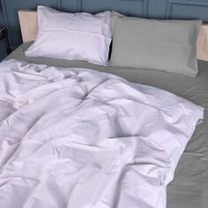 Акція на Комплект постільної білизни MirSon King Size 220х240 см 22-1380 Grey Gleam Сатин від Rozetka