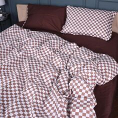 Акція на Комплект постільної білизни MirSon King Size 220х240 см 22-1369 Classic Checkers Сатин від Rozetka
