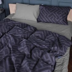 Акція на Комплект постільної білизни MirSon King Size 220х240 см 22-1396 Geometric Vibes Сатин від Rozetka