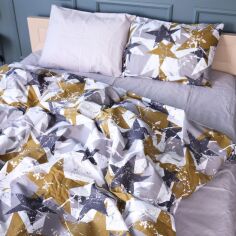 Акція на Комплект постільної білизни MirSon сімейний 2 x 143x210 см 17-0708 Smoky Starlight Бязь від Rozetka