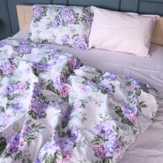 Акція на Комплект постільної білизни MirSon Полуторний 143х210 см 17-0711 Delicate Blossoms Бязь від Rozetka