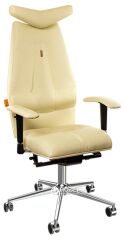 Акція на Крісло Kulik System Jet з перфорованої екокожи Beige від Rozetka