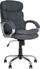 Акція на Крісло Nowy Styl DOLCE TILT ordf CHR68 SORO-95 Темно-сіре від Rozetka