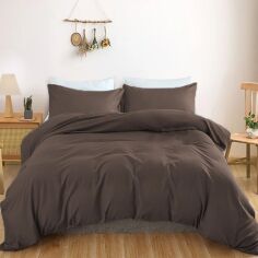 Акція на Підковдра MirSon двоспальна 175x210 см Light Pro 10-010 Brown Satin від Rozetka