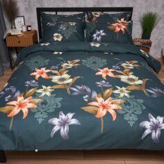 Акція на Підковдра Moon&Star Мікросатин Premium Floral Nocturne Двоспальна 175 x 210 см (MS-870000842) від Rozetka