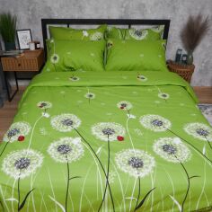 Акція на Підковдра Moon&Star Бязь Gold Люкс Green Harmony Полуторна 143 x 210 см (MS-870000655) від Rozetka
