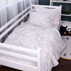 Акція на Підковдра MirSon Line Kids 07 Rabbits Двоспальна 175х210 см Поплін від Rozetka