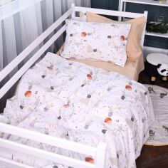 Акція на Підковдра MirSon Line Kids 06 Rabbit Alphabet Полуторна 143х210 см Поплін від Rozetka