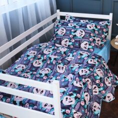 Акція на Підковдра MirSon Kids Time 17-0722 Tiny Panda Полуторна 143х210 см Бязь від Rozetka