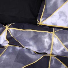 Акція на Підковдра MirSon полуторна євро 160x220 см 17-0734 Black Marble Mosaic Ranforce Elite від Rozetka