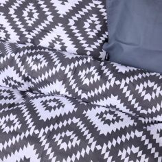 Акція на Підковдра MirSon полуторна євро 160x220 см 17-0730 Silver Geo Zebra Ranforce Elite від Rozetka