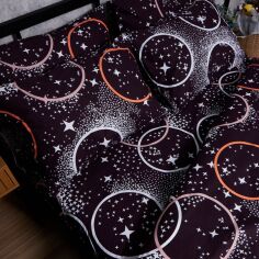 Акція на Набір наволочок Moon&Star Cosmic Vibes Бязь Gold Люкс 60x60 см 2 шт (MS-840000826) від Rozetka