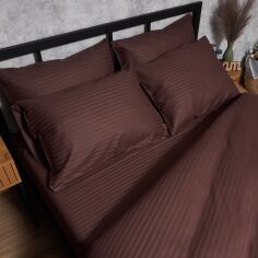 Акція на Набір наволочок Moon&Star Warm Espresso Satin Stripe 70x70 см 2 шт (MS-840001271) від Rozetka