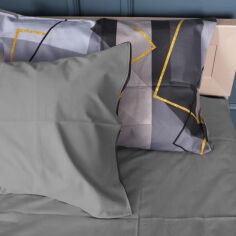 Акція на Наволочка MirSon Сатин 22-1403 Geometric Elegance 50х70 см від Rozetka