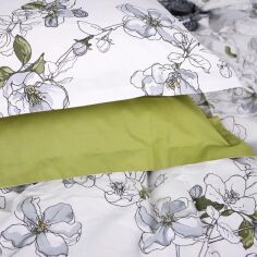 Акція на Наволочка MirSon 00-1 Olive Flowers Поплін 40х60 см від Rozetka
