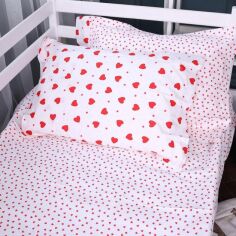 Акція на Наволочка MirSon Line Kids 01 Little Hearts 50х50 см Поплін від Rozetka