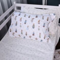 Акція на Наволочка MirSon Line Kids 03 Animals 60х60 см Поплін від Rozetka