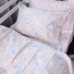 Акція на Наволочка MirSon Line Kids 07 Rabbits 60х60 см Поплін від Rozetka