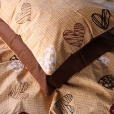 Акція на Наволочка MirSon 17-0705 Toffee Hearts Бязь 40x60 см від Rozetka