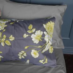 Акція на Наволочка MirSon Сатин 22-1387 Gray Flowers 70х70 см від Rozetka