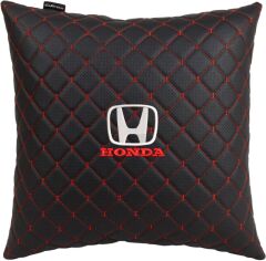 Акція на Подушка EVAtech ECO Honda 40 х 40 см Чорна з червоною ниткою від Rozetka