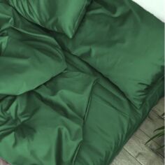 Акція на Простирадло на резинці по периметру MirSon Satin Light Pro 10-009 Green 120x190+25 см від Rozetka