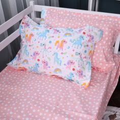 Акція на Простирадло на гумці MirSon Poplin Line Kids 05 Pony 180x200 см від Rozetka