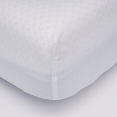 Акція на Простирадло на резинці Moon&Star White Glow Бязь Gold Люкс 120х200х20 см (MS-850001008) від Rozetka