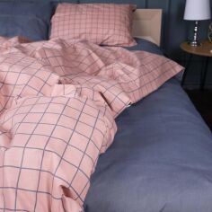Акція на Простирадло MirSon Бязь 17-0731 Pink & Gray Plaid 200x220 см від Rozetka