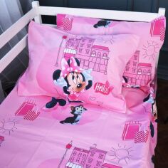 Акція на Простирадло MirSon Бязь 17-0703 Hello Minnie 200x220 см від Rozetka