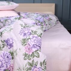 Акція на Простирадло MirSon двоспальне 180x220 см 17-0711 Delicate Blossoms Ranforce Elite від Rozetka