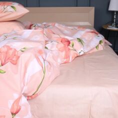 Акція на Простирадло MirSon 220x240 см 17-0728 Peach Mist Ranforce Elite від Rozetka