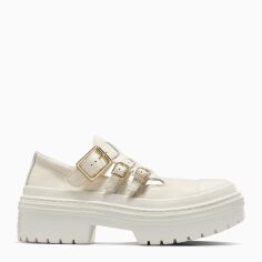 Акція на Жіночі туфлі зі шкіри Converse Chuck Taylor All Star Lugged Heel Mj A10617C 43 (9.5US) 28 см Khaki/Off White від Rozetka