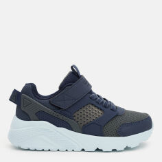 Акція на Підліткові кросівки для хлопчика Skechers Uno Lite 405715L NVCC 37 Сині від Rozetka