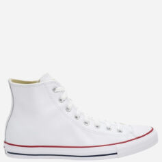 Акція на Чоловічі кеди високі Converse Chuck Taylor All Star Leather 132169C 43 (9.5US) Білі від Rozetka