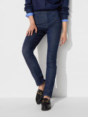 Акція на Джинси Slim Fit жіночі Uniqlo 282846459 26 Сині від Rozetka