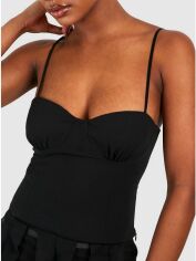 Акція на Топ жіночий Boohoo GZZ82445 42 Чорний від Rozetka