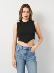Акція на Топ жіночий Boohoo GZZ50329 42 Чорний від Rozetka