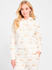 Акція на Худі тепле жіноче Guess 719007995 S Молочне від Rozetka