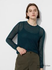 Акція на Джемпер жіночий Uniqlo 506935019 L Зелений від Rozetka