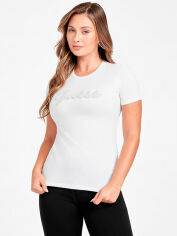 Акція на Футболка бавовняна жіноча Guess 487683694 L Біла від Rozetka