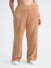 Акція на Штани жіночі Calvin Klein 240317503 3X Коричневі від Rozetka