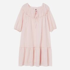 Акція на Сукня коротка літня жіноча H&M 9701093wer M Світло-рожева від Rozetka