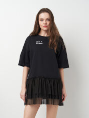Акція на Сукня-футболка коротка літня жіноча C&A 2162827_made.of XS Чорна від Rozetka