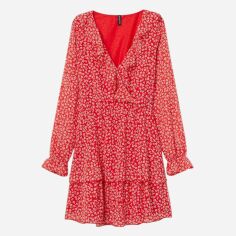 Акція на Сукня міді літня жіноча H&M 7970881wer 34 Червона від Rozetka
