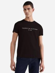 Акція на Футболка бавовняна довга чоловіча Tommy Hilfiger 688415760 2XL Чорна від Rozetka