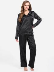Акція на Піжама (сорочка + штани) жіноча Guess 308077258 S/M Чорна від Rozetka